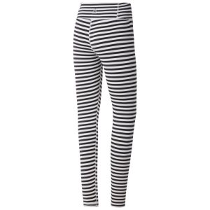 Reebok Striped Leggings Damen - Weiß/Schwarz - DE 685-DNJ